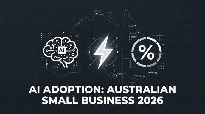 Australian small business owner exploring AI tools on a laptop
