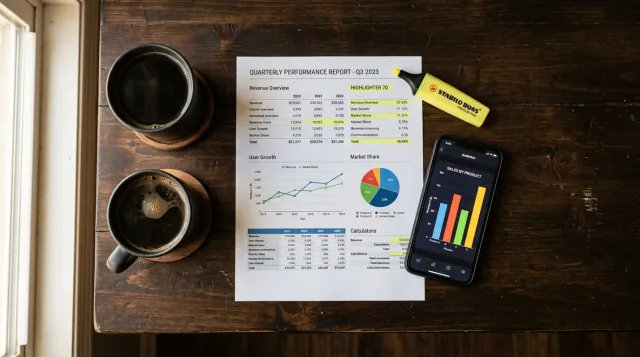 Mandurah business owner reviewing digital marketing results on a laptop