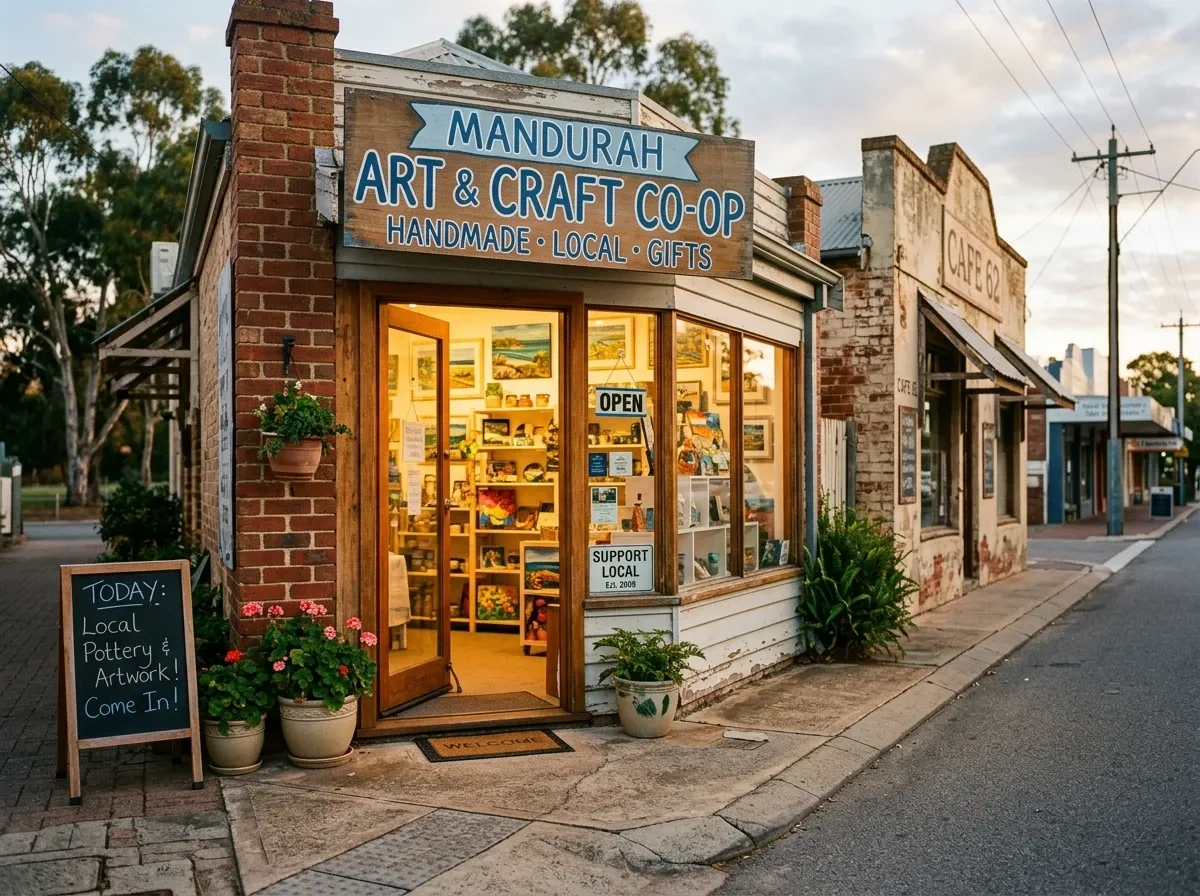 Google Business Profile listing for a Mandurah local business on a phone screen