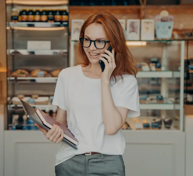 Business owner considering AI website tools